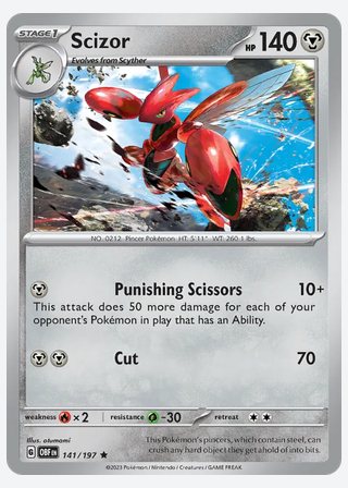 Scizor — catalogusbeeld