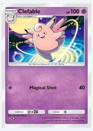 Clefable — catalogusbeeld