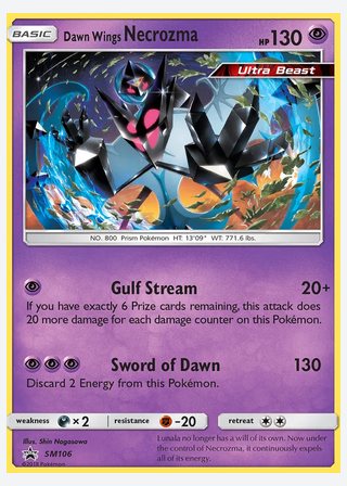 Dawn Wings Necrozma — catalogusbeeld