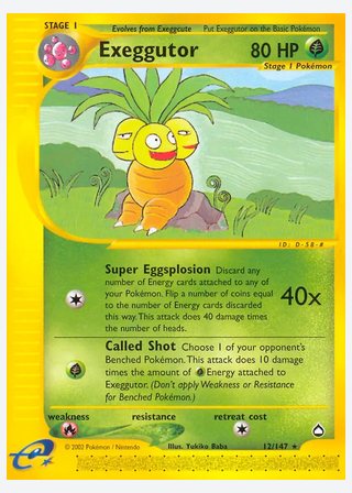Exeggutor — catalogusbeeld