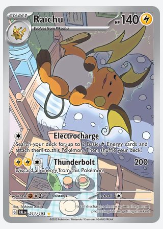 Raichu — catalogusbeeld