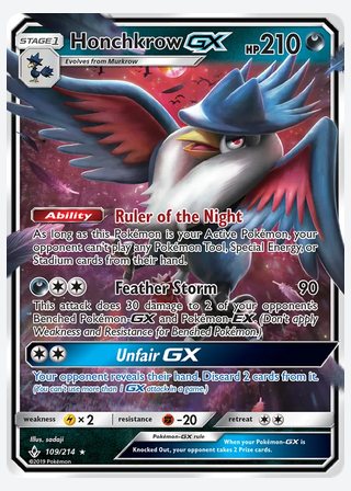 Honchkrow GX — catalogusbeeld
