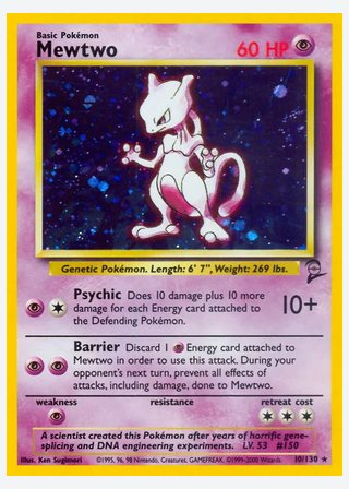 Mewtwo — catalogusbeeld