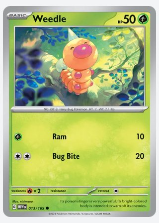 Weedle — catalogusbeeld