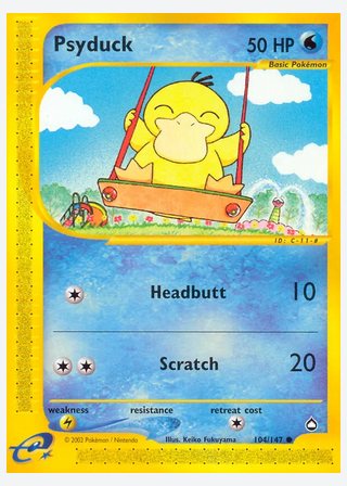 Psyduck — catalogusbeeld