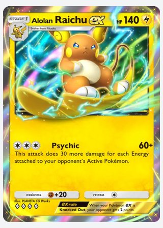 Alolan Raichu ex — catalogusbeeld