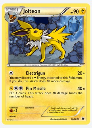 Jolteon — catalogusbeeld