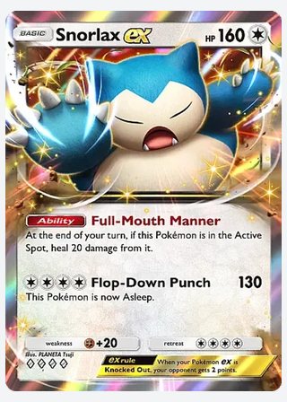 Snorlax ex — catalogusbeeld