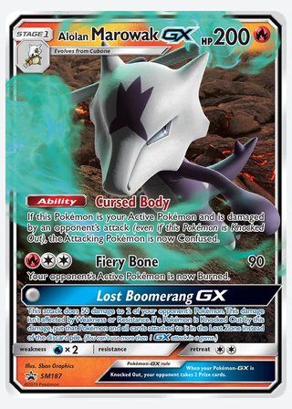 Alolan Marowak GX — catalogusbeeld