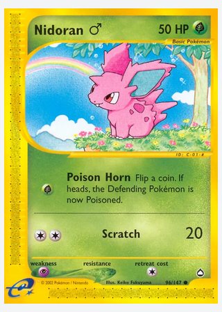 Nidoran ♂ — catalogusbeeld