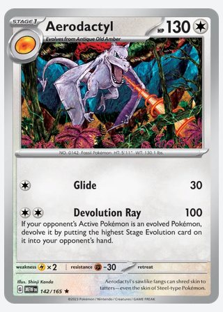 Aerodactyl — catalogusbeeld