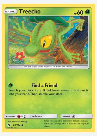 Treecko — catalogusbeeld