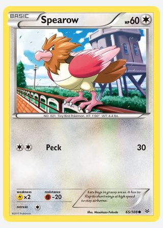 Spearow — catalogusbeeld
