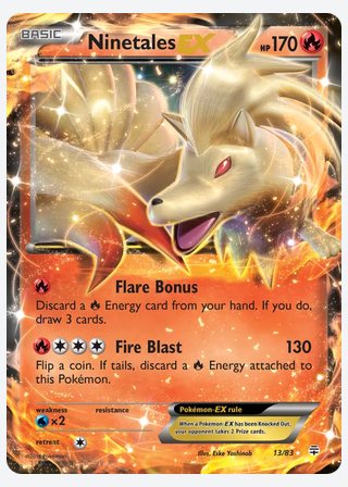 Ninetales EX — catalogusbeeld