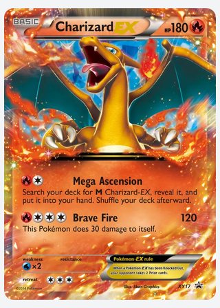 Charizard EX — catalogusbeeld