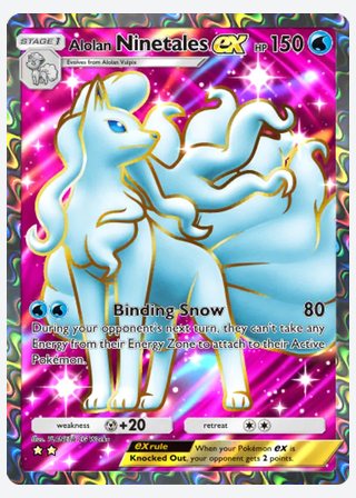 Alolan Ninetales ex — catalogusbeeld
