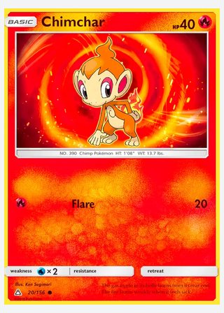 Chimchar — catalogusbeeld