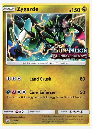 Zygarde — catalogusbeeld