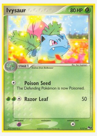 Ivysaur — catalogusbeeld