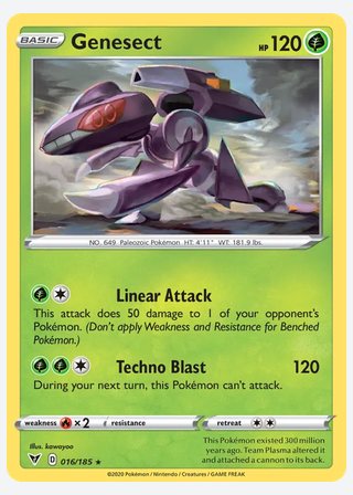 Genesect — catalogusbeeld