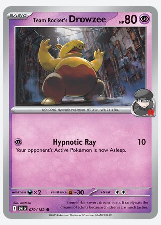 Team Rocket's Drowzee — catalogusbeeld