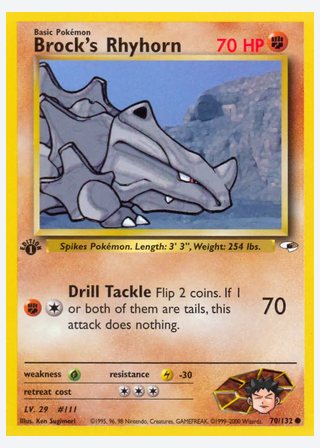 Brock's Rhyhorn — catalogusbeeld