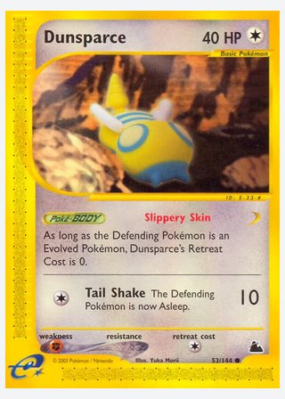 Dunsparce — catalogusbeeld
