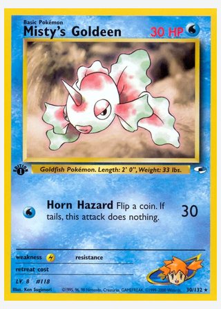 Misty's Goldeen — catalogusbeeld