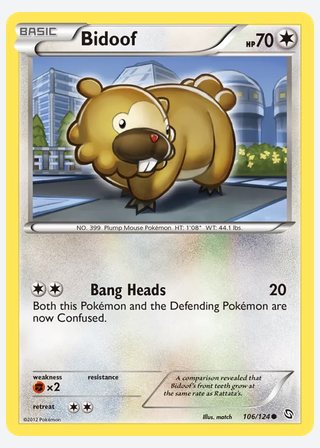 Bidoof — catalogusbeeld