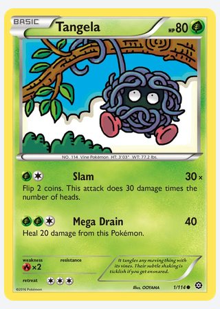 Tangela — catalogusbeeld