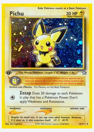 Pichu — catalogusbeeld