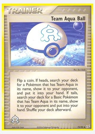 Team Aqua Ball — catalogusbeeld