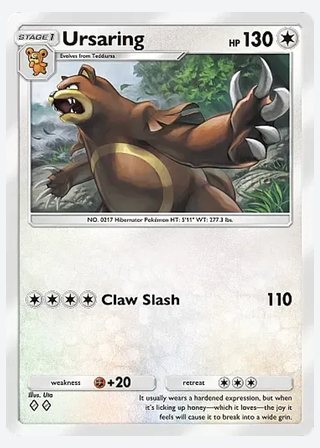 Ursaring — catalogusbeeld