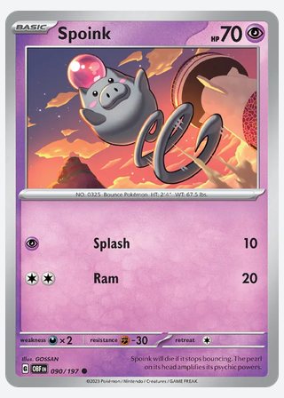 Spoink — catalogusbeeld