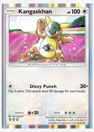 Kangaskhan — catalogusbeeld