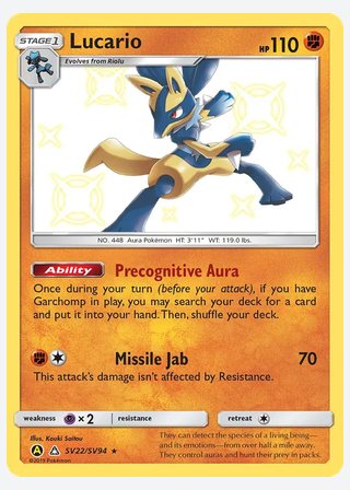 Lucario — catalogusbeeld