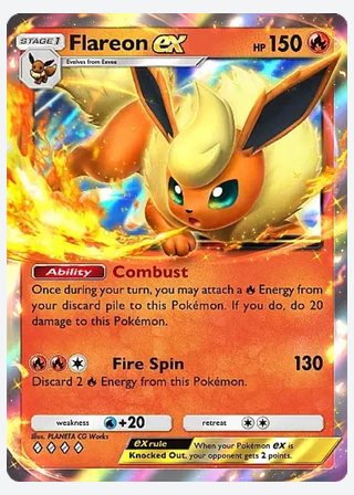 Flareon ex — catalogusbeeld