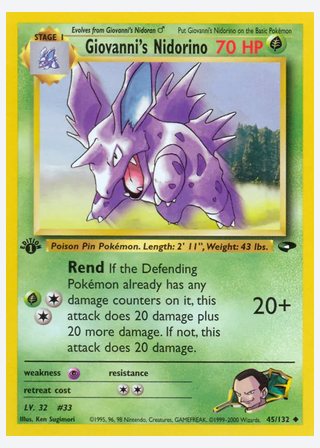 Giovanni's Nidorino — catalogusbeeld