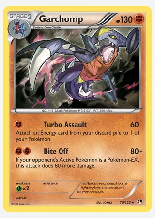 Garchomp — catalogusbeeld