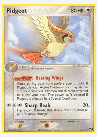 Pidgeot — catalogusbeeld