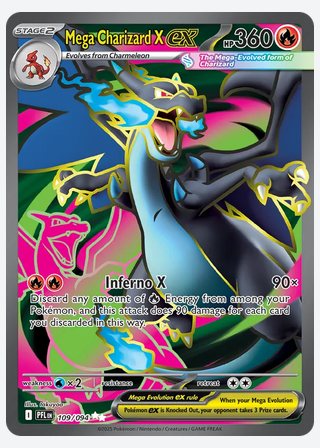 Mega Charizard X ex — catalogusbeeld