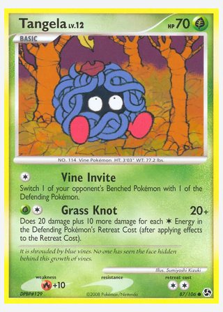 Tangela — catalogusbeeld