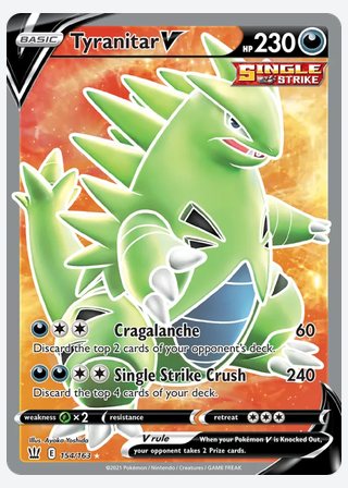Tyranitar V — catalogusbeeld