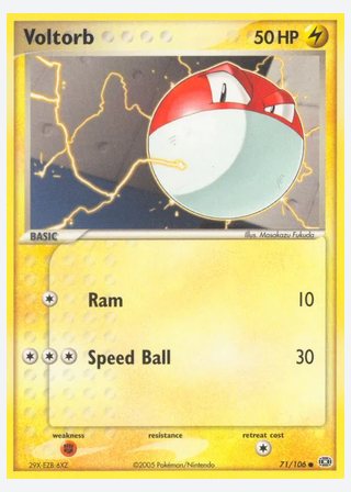 Voltorb — catalogusbeeld