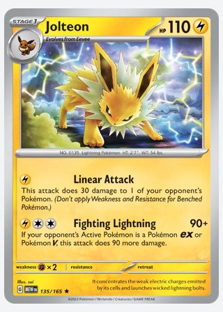 Jolteon — catalogusbeeld