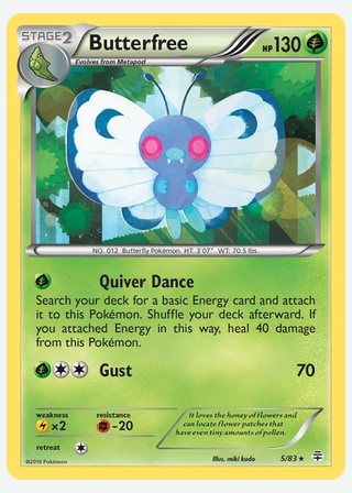 Butterfree — catalogusbeeld