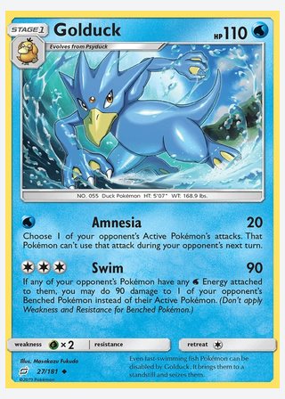 Golduck — catalogusbeeld