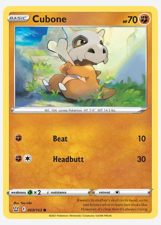 Cubone — catalogusbeeld