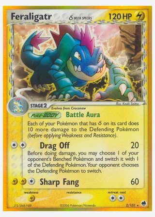 Feraligatr δ — catalogusbeeld