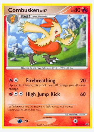 Combusken — catalogusbeeld